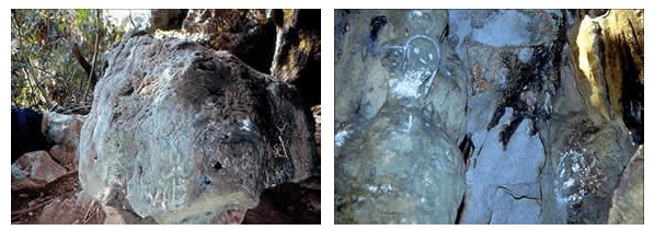 aniana020 Petroglifos vandalizados en la guacara de Emilio o de Hernando Alonzo