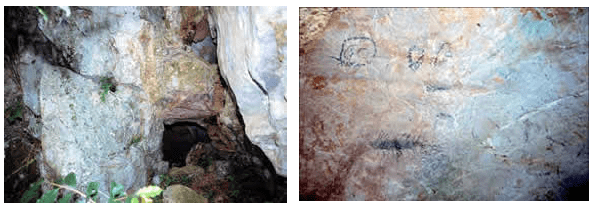 aniana049 Boca de la guacara de Solimán y panel con pinturas.