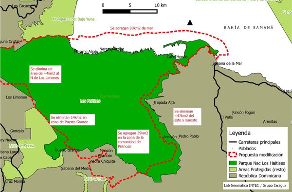 Ambientalistas expresan preocupación al Senado por modificación límites de Los Haitises